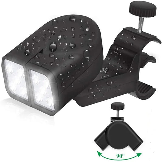 LED BBQ Grill Light – Double Head, Super Bright & Flexible Heat Resistant Light for Night Grilling & Outdoor Cooking