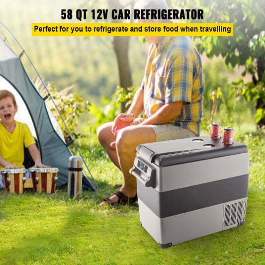 Portable Car Refrigerator Freezer – 20L/22L/35L/45L/55L Compressor Cooler, DC/110–240V for Camping