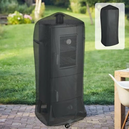 Heavy-Duty Vertical Propane Smoker with Cover & 3 Removable Racks