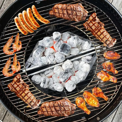 Charcoal Baskets for Weber Grill – Contoured BBQ Fuel Holders for Even Heat Distribution