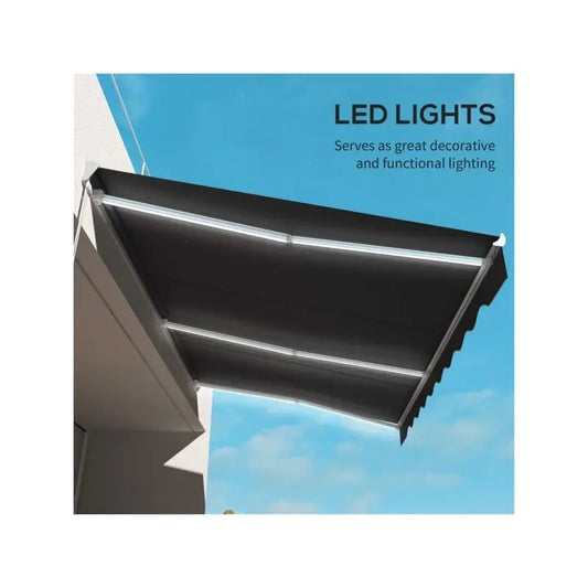 Retractable Electric Patio Awning with UV Protection & Weather-Resistant Design