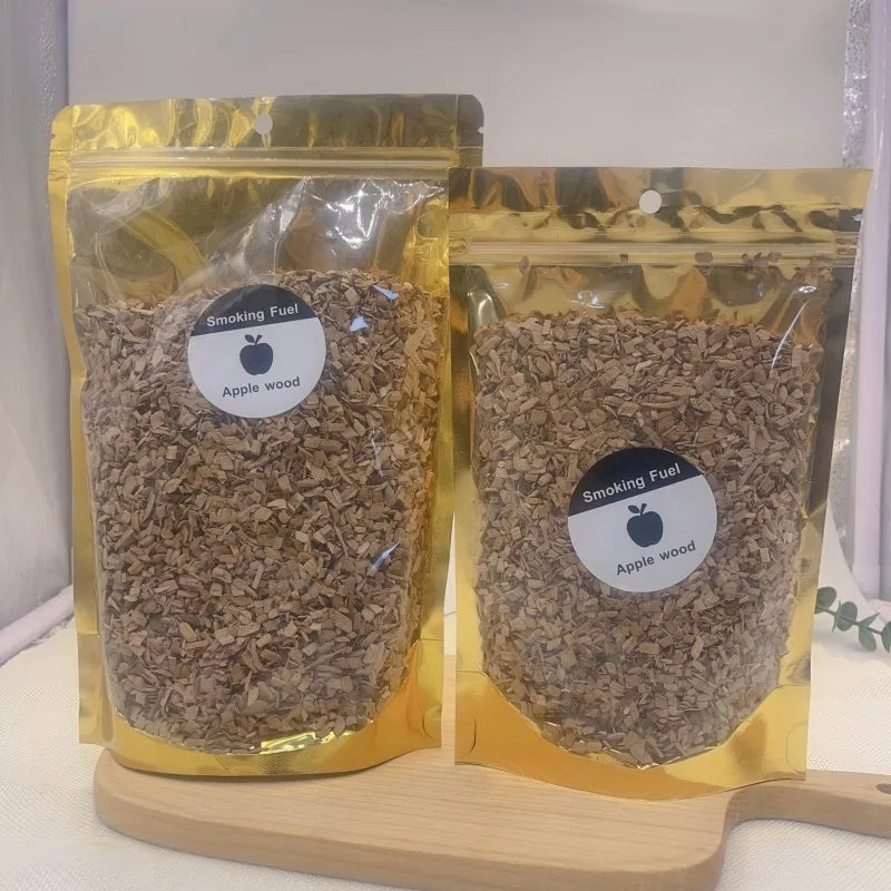 BBQ Smoking Wood Chips (125g–500g) – Apple & Oak Flavors for Grill and Smoker