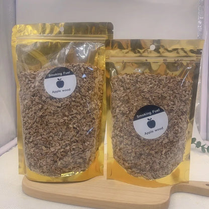 BBQ Smoking Wood Chips (125g–500g) – Apple & Oak Flavors for Grill and Smoker