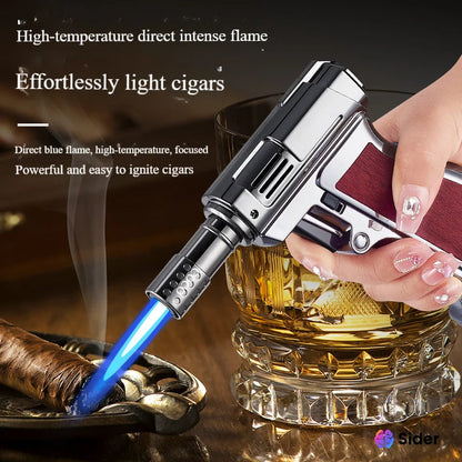 Windproof Butane Turbo Torch Lighter – for BBQ, Kitchen, Camping & Outdoor Use (Fuel Not Included)