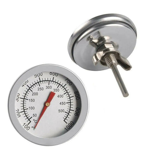 Built-In BBQ Grill Lid Thermometer Replacement – Compatible with Weber Traveler, Charcoal Grills, Smokers & Ovens (100–800°F)