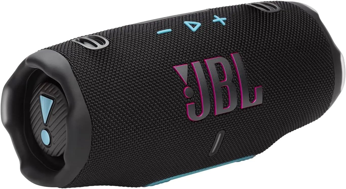 JBL Charge 6 Portable Bluetooth Speaker, Waterproof & Drop-Proof, AI Sound Boost, 28H Playtime, Power Bank, Black