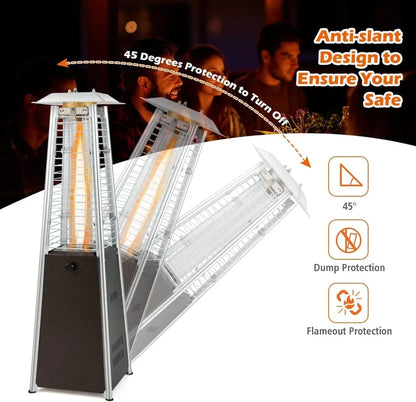 Portable Outdoor Tabletop Heater, 10,000 BTU with Tip-Over Protection for Patio Deck Porch