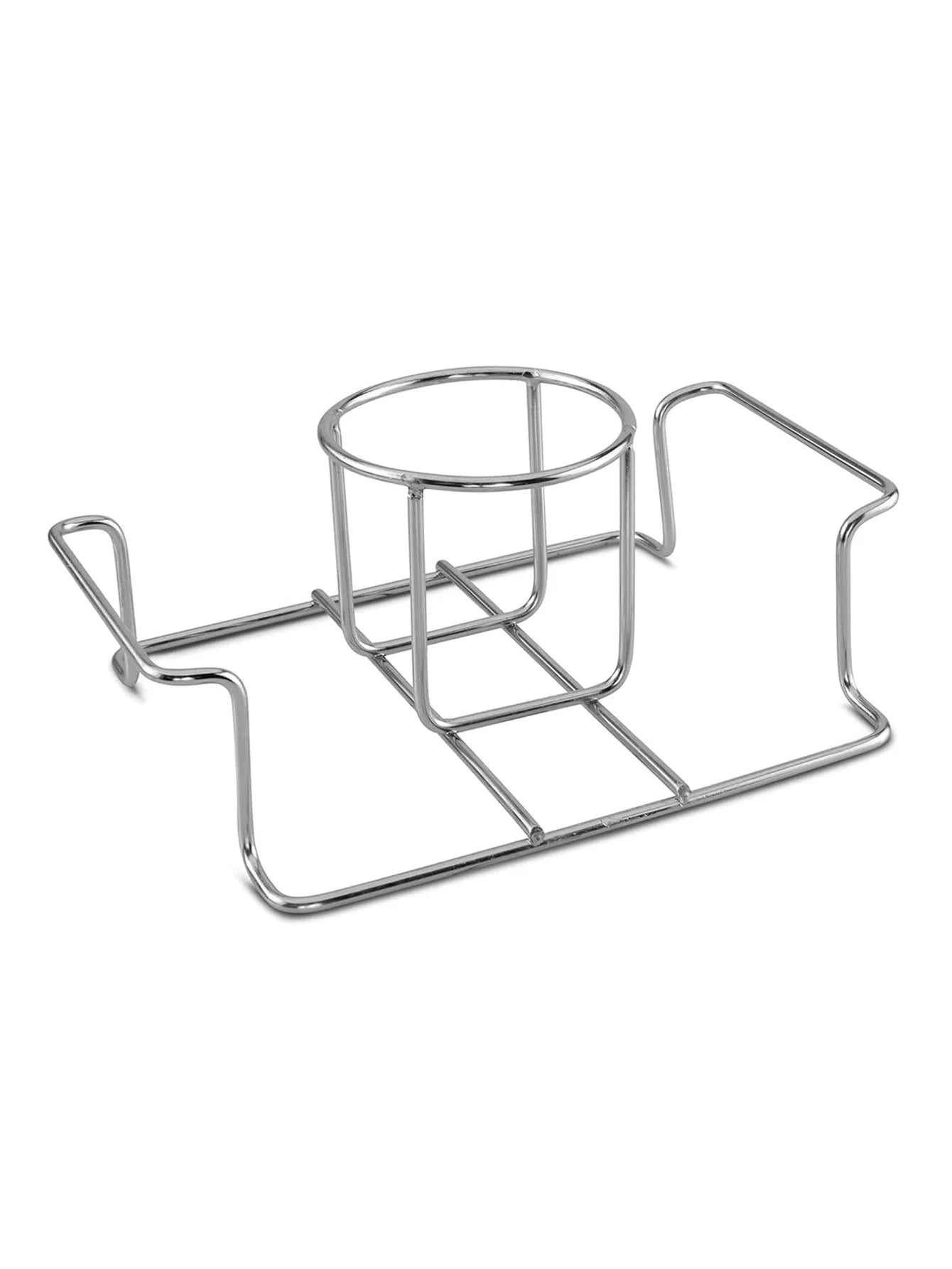 Beer Can Chicken Holder – Stainless Steel Chicken Roaster Stand with Handle for Grill & Smoker