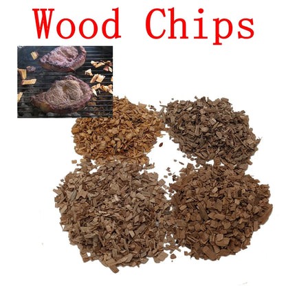 Smoked Sawdust Wood Chips for Smoking- 125g/bag -Apple Cherry Oak Hickory-Outdoor Smoker Fumigation Box- Bacon Wood BBQ Accessories