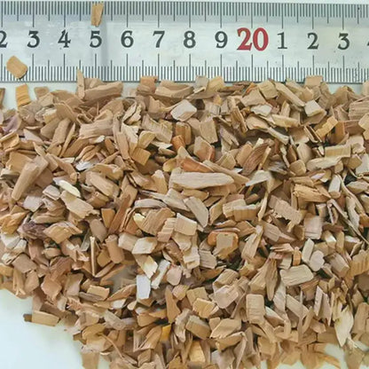 500g BBQ Smoking Wood Chips Food Smoker, Smoked Cocktails Barbecue Fruit Tree Sawdust Smoked Wood Block 0.5-3cm