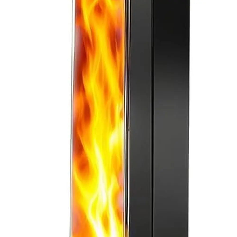 58" Portable Outdoor Wood Pellet Heater - For Patio, Garden, Beach, RV, and Outdoor Dining (Black)