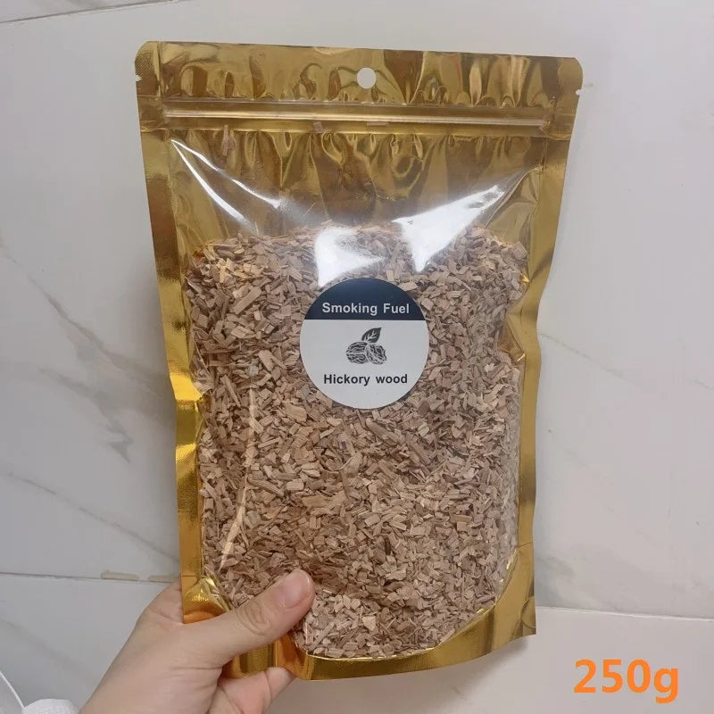 BBQ Smoking Wood Chips (125g–500g) – Apple & Oak Flavors for Grill and Smoker