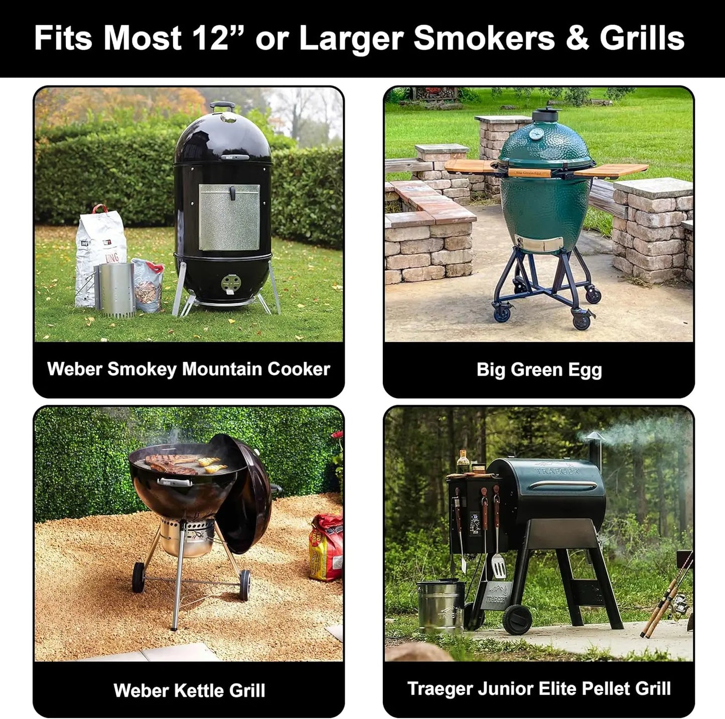 BBQ Rib Rack for Grill – Non-Stick Steel Roasting Stand Holds 4 Ribs