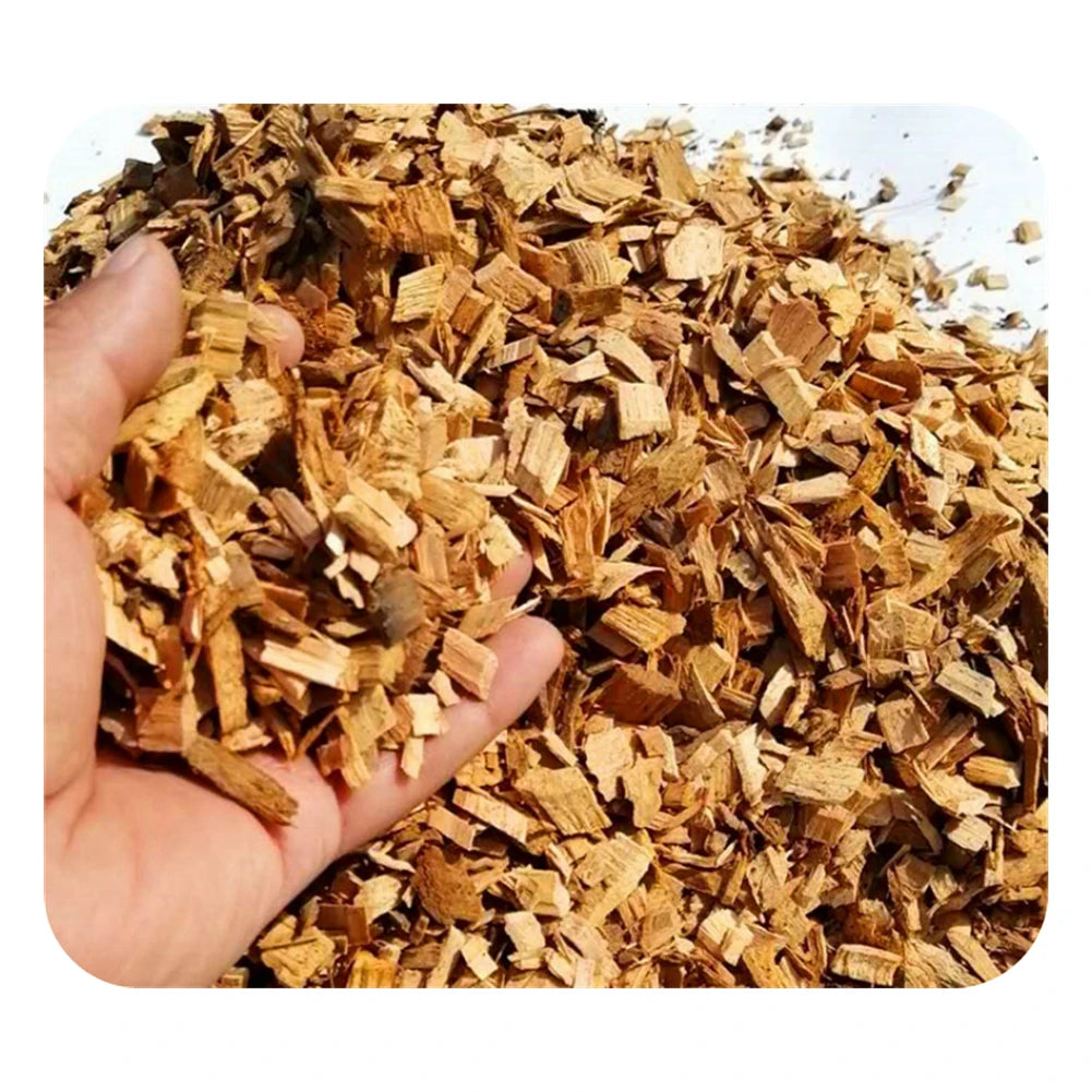 500g BBQ Smoking Wood Chips Food Smoker, Smoked Cocktails Barbecue Fruit Tree Sawdust Smoked Wood Block 0.5-3cm