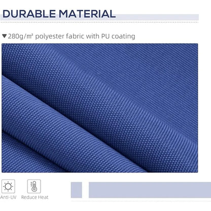 13' x 8' Retractable Patio Awning with Manual Crank & UV-Resistant Fabric