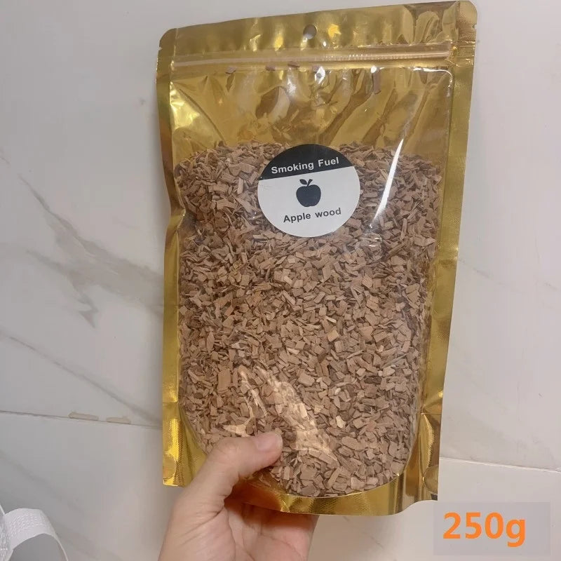 BBQ Smoking Wood Chips (125g–500g) – Apple & Oak Flavors for Grill and Smoker
