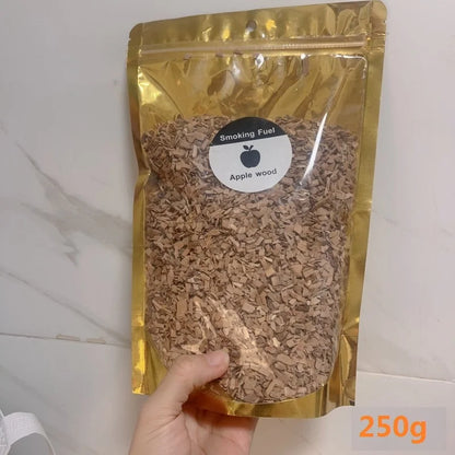 BBQ Smoking Wood Chips (125g–500g) – Apple & Oak Flavors for Grill and Smoker