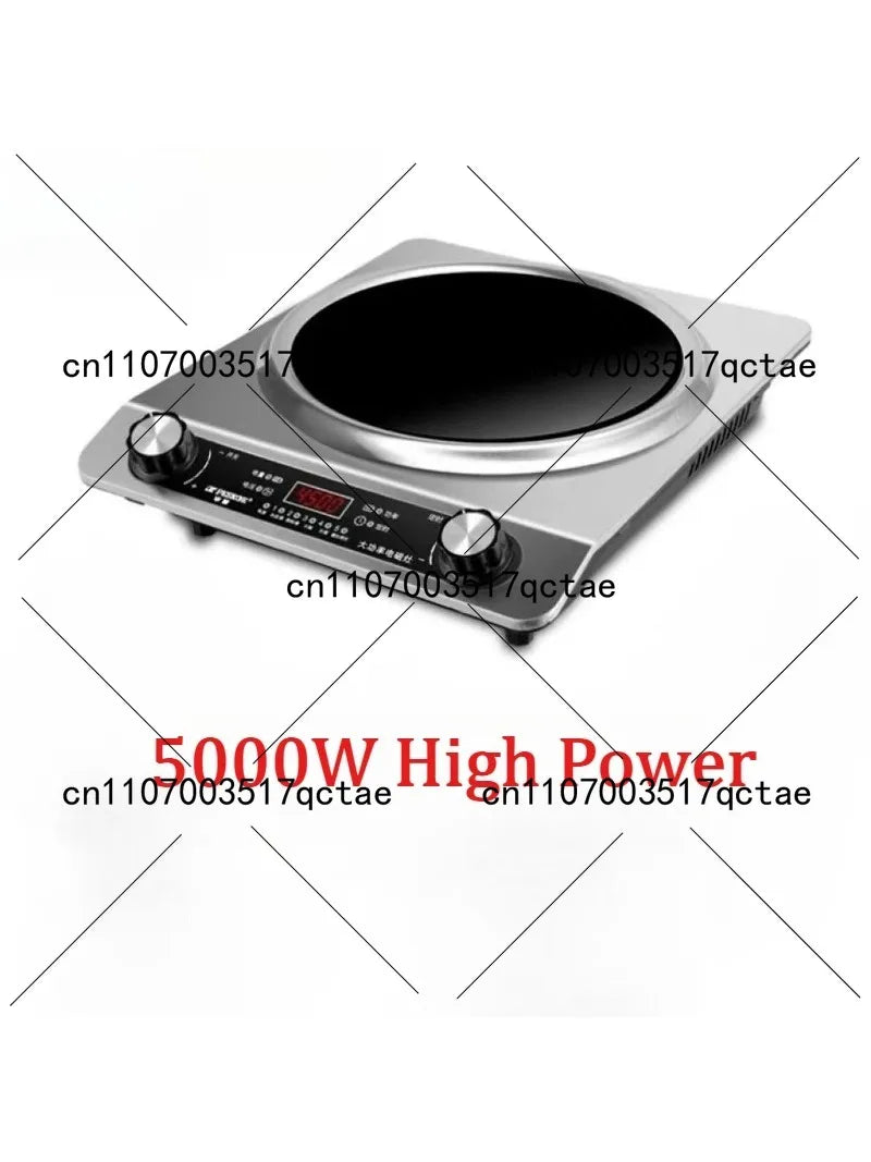 High Power Concave Induction Cooktop Ceramic Multifunctional Hot Pot BBQ Stir Fry Burner Compatible with All Pots
