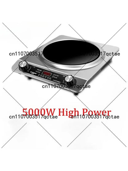 High Power Concave Induction Cooktop Ceramic Multifunctional Hot Pot BBQ Stir Fry Burner Compatible with All Pots