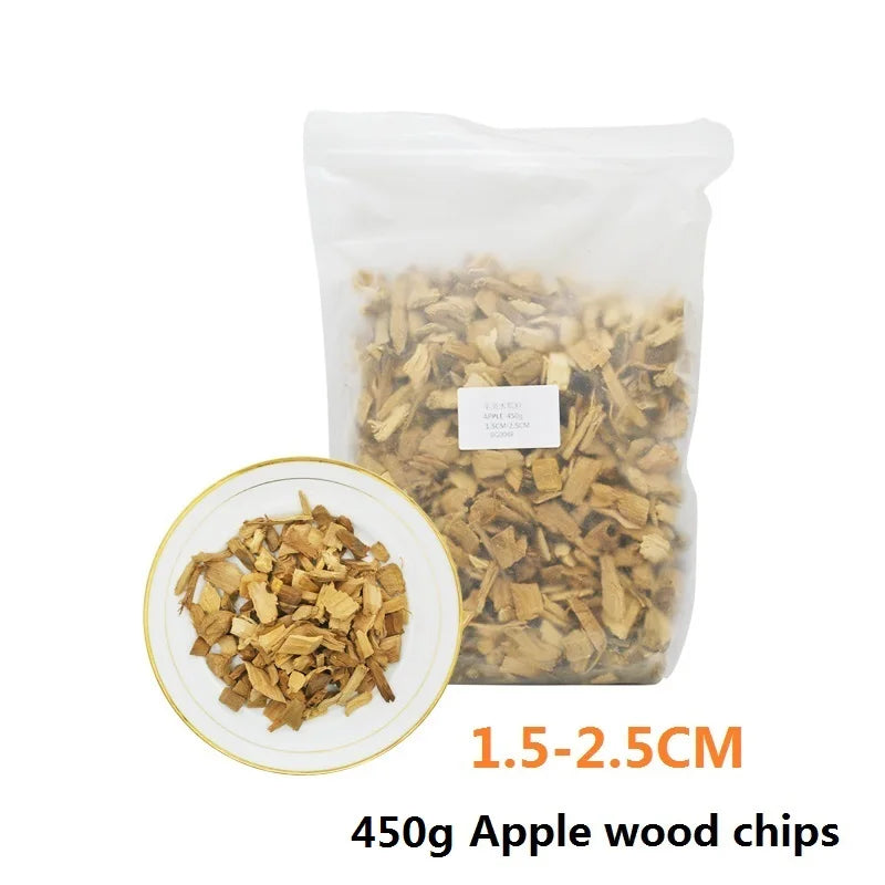 Apple BBQ Wood Chips – 250–450g Fruitwood Smoking Chips for Grilling & BBQ.