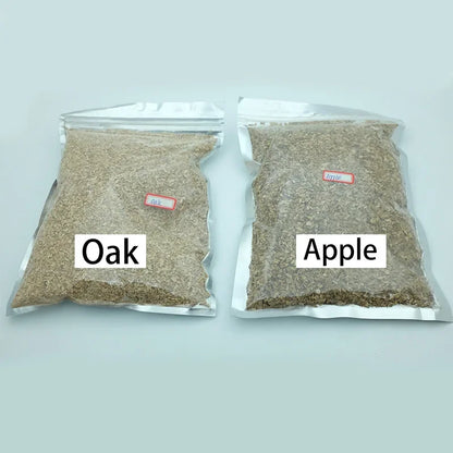 Smoked Sawdust Wood Chips for Smoking- 125g/bag -Apple Cherry Oak Hickory-Outdoor Smoker Fumigation Box- Bacon Wood BBQ Accessories