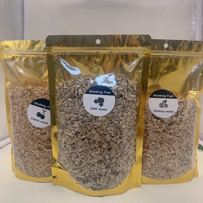 BBQ Smoking Wood Chips (125g–500g) – Apple & Oak Flavors for Grill and Smoker