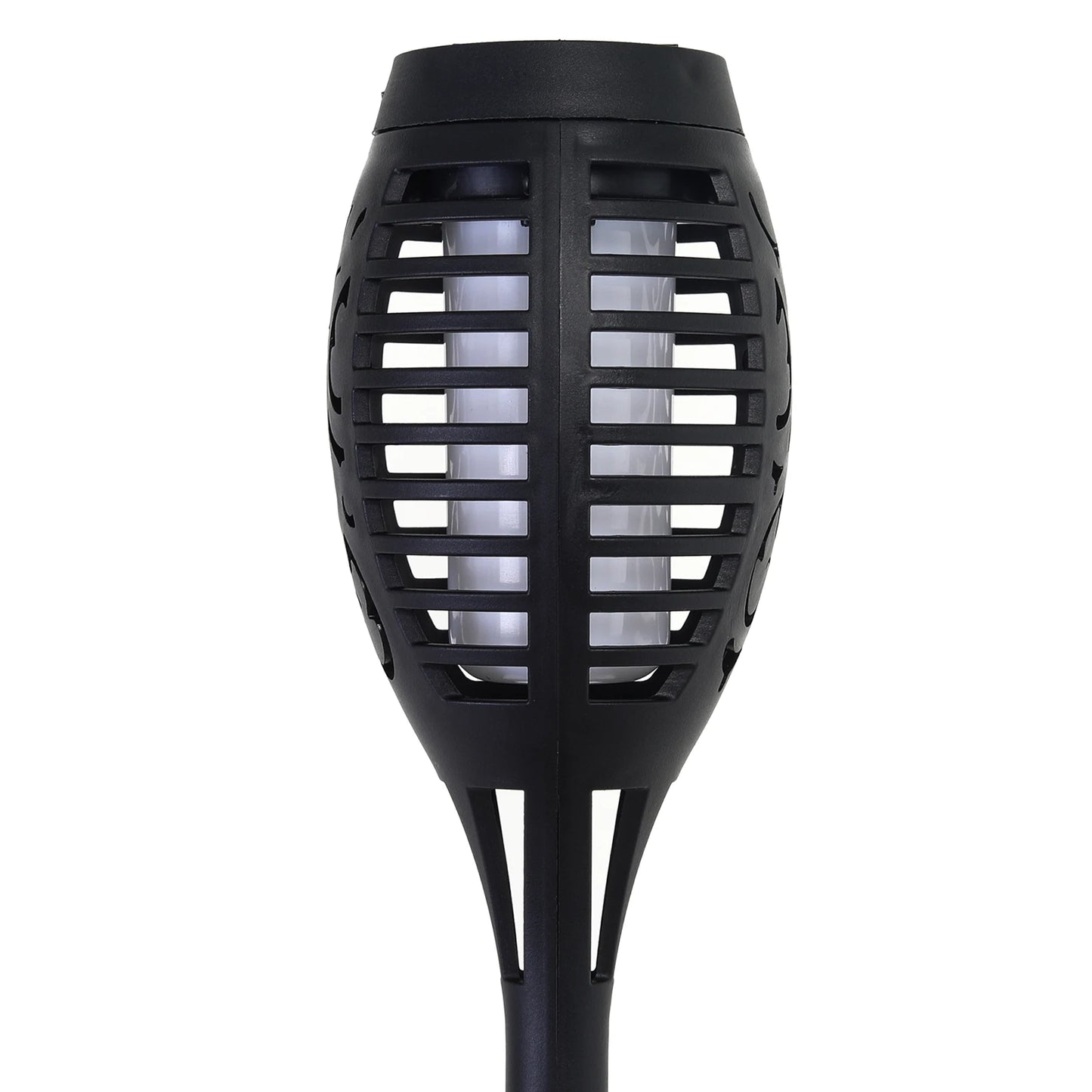 Green Solar Flame Light Outdoor with Flickering Flame, Waterproof, Lawn Ground Inserted Landscape for Garden, Decorations, Yard and Patio