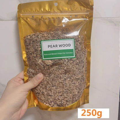 BBQ Smoking Wood Chips (125g–500g) – Apple & Oak Flavors for Grill and Smoker