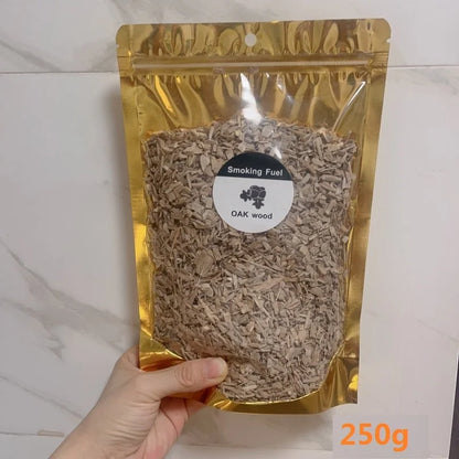 BBQ Smoking Wood Chips (125g–500g) – Apple & Oak Flavors for Grill and Smoker