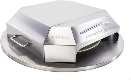OnlyFire - Model 6052 - Stainless Steel Pizza Oven Kit for 22" Charcoal Kettle Grill.