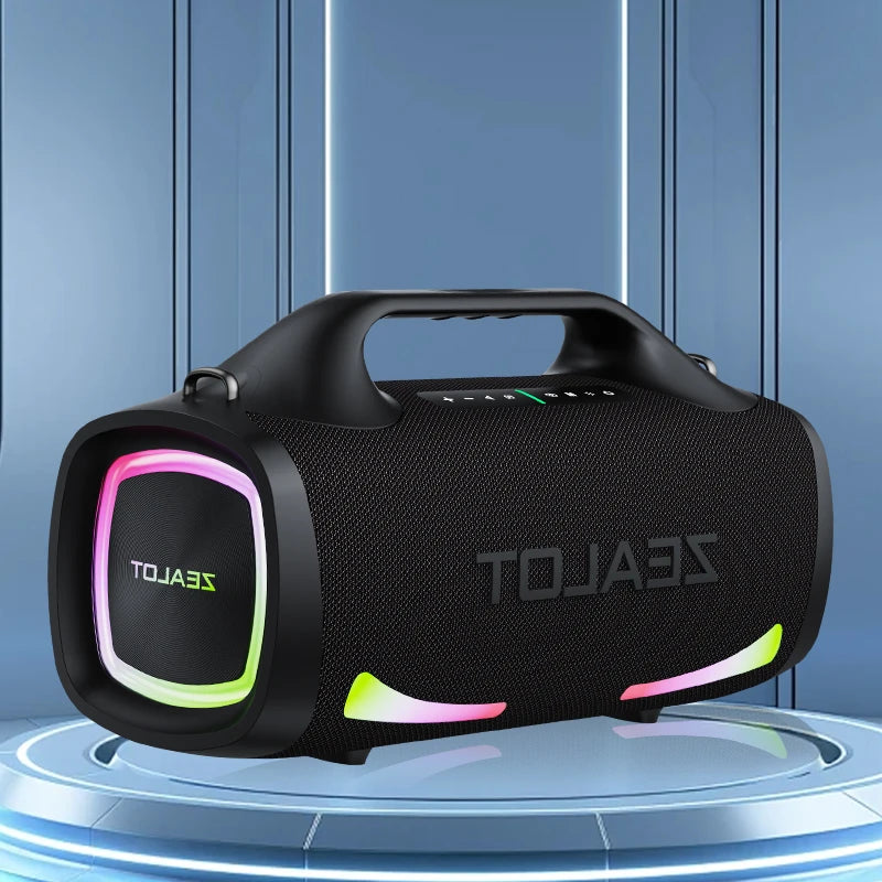 Zealot S79 100W Wireless Speaker, Portable Outdoor Subwoofer, HiFi Sound, Dual Pairing, Fast Charging, 24000mAh Battery