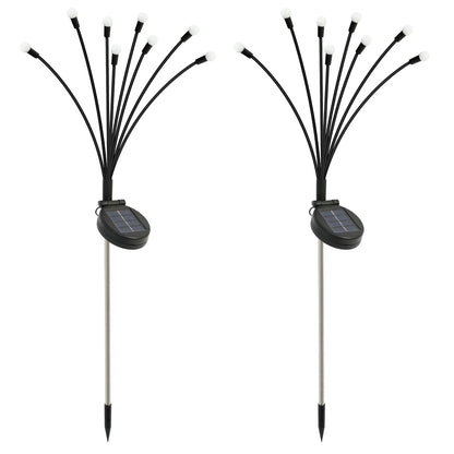 8-Head Solar Firefly Lights LED- Solar Outdoor Decorative Garden Lights Waterproof High Flexibility