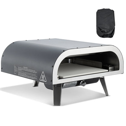 SucceBuy 12" Portable Propane Outdoor Pizza Oven – Includes Pizza Stone & Carry Bag.