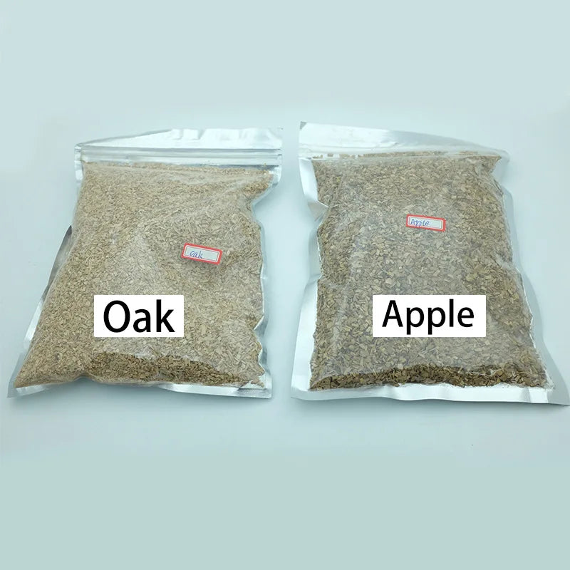 125g/bag BBQ Smoking Wood Chips Apple Cherry Oak Pecan Flavors for Outdoor Smoker Fumigation Box Bacon Smoked Grill Accessories