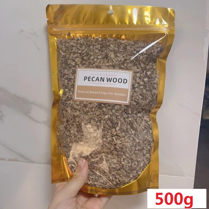 BBQ Smoking Wood Chips (125g–500g) – Apple & Oak Flavors for Grill and Smoker