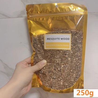 BBQ Smoking Wood Chips (125g–500g) – Apple & Oak Flavors for Grill and Smoker