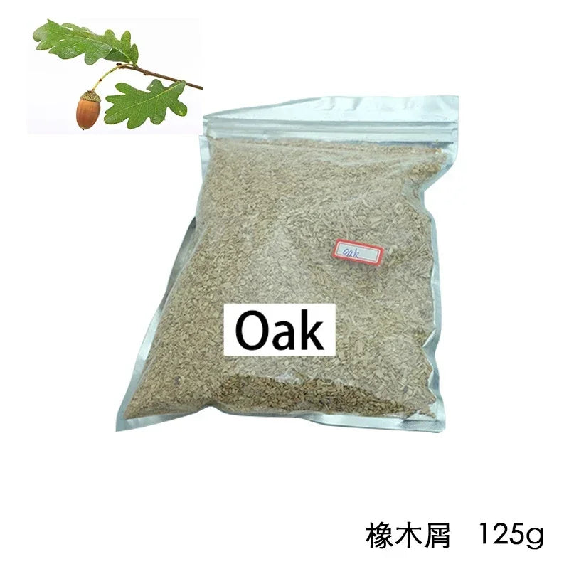 Smoked Sawdust Wood Chips for Smoking- 125g/bag -Apple Cherry Oak Hickory-Outdoor Smoker Fumigation Box- Bacon Wood BBQ Accessories