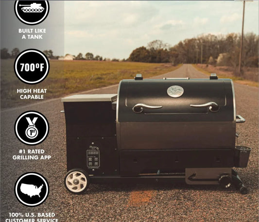 Portable Electric Pellet Grill & Smoker with Sear Function