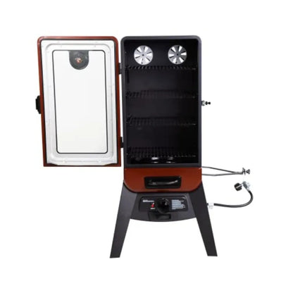 3 Series Gas Vertical Smoker in Red Hammertone