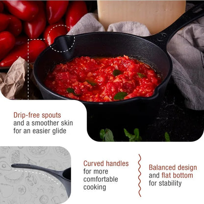3QT Cast Iron Saucepan & Melting Pot