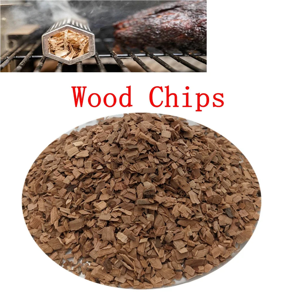Smoked Sawdust Wood Chips for Smoking- 125g/bag -Apple Cherry Oak Hickory-Outdoor Smoker Fumigation Box- Bacon Wood BBQ Accessories