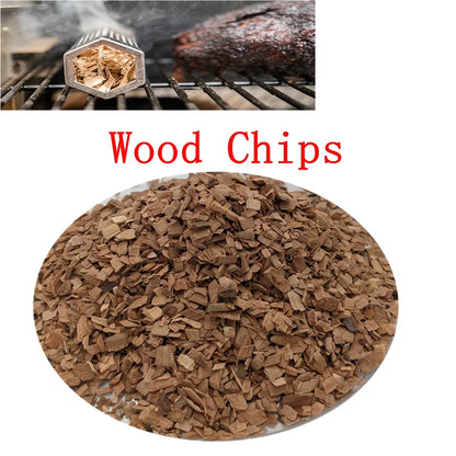 Smoked Sawdust Wood Chips for Smoking- 125g/bag -Apple Cherry Oak Hickory-Outdoor Smoker Fumigation Box- Bacon Wood BBQ Accessories