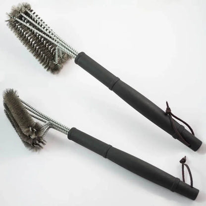 BBQ Grill Cleaning Brush – 3-in-1 Stainless Steel Bristle Brush for Easy Grill Cleaning