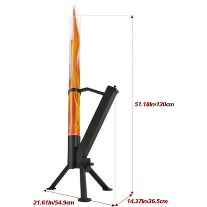 CHARMELEON - Portable Wood Pellet Fire Pit – Painted Stainless Steel Outdoor Heater for Patio & Backyard