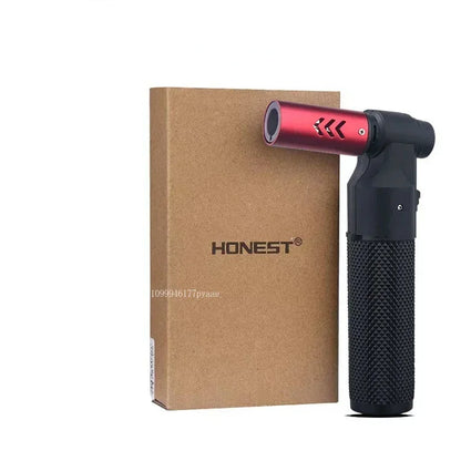 Jet Butane Cigar Lighter – Windproof Metal Torch for BBQ, Kitchen & Outdoor Use