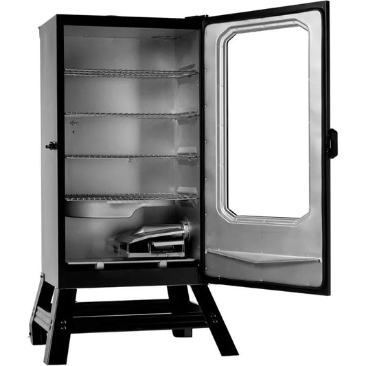 30-inch Digital, Electric, Vertical and BBQ Smoker with Leg Kit, Side Wood Chip Loader and 710 Cooking Square Inches- High quality.