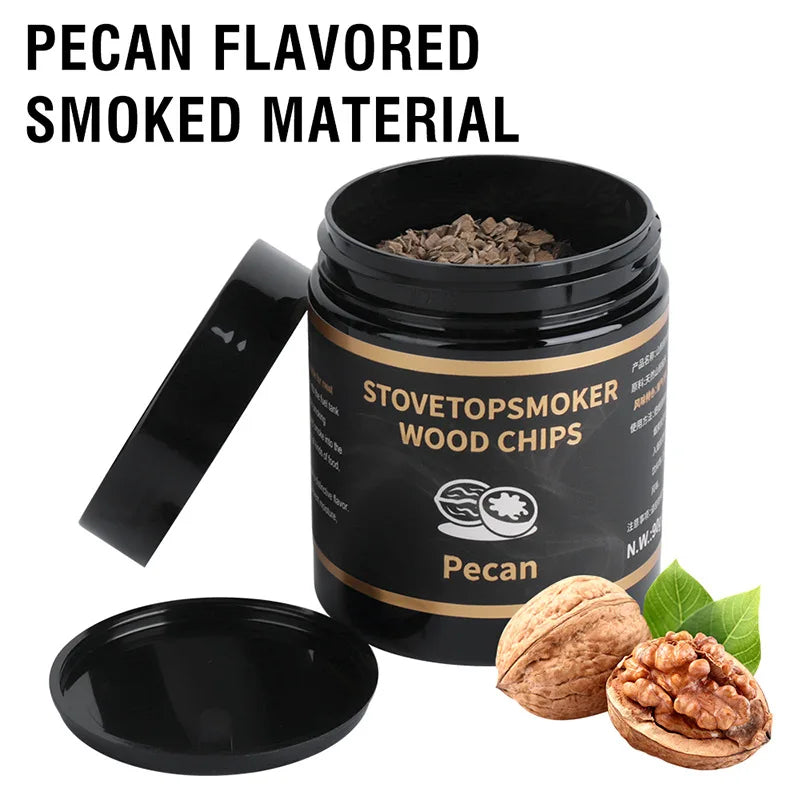 Kitchen Smoked Wood Shavings, Apples, Walnuts, Cherries, Oak Flavors, Molecular Cooking Wood Chips