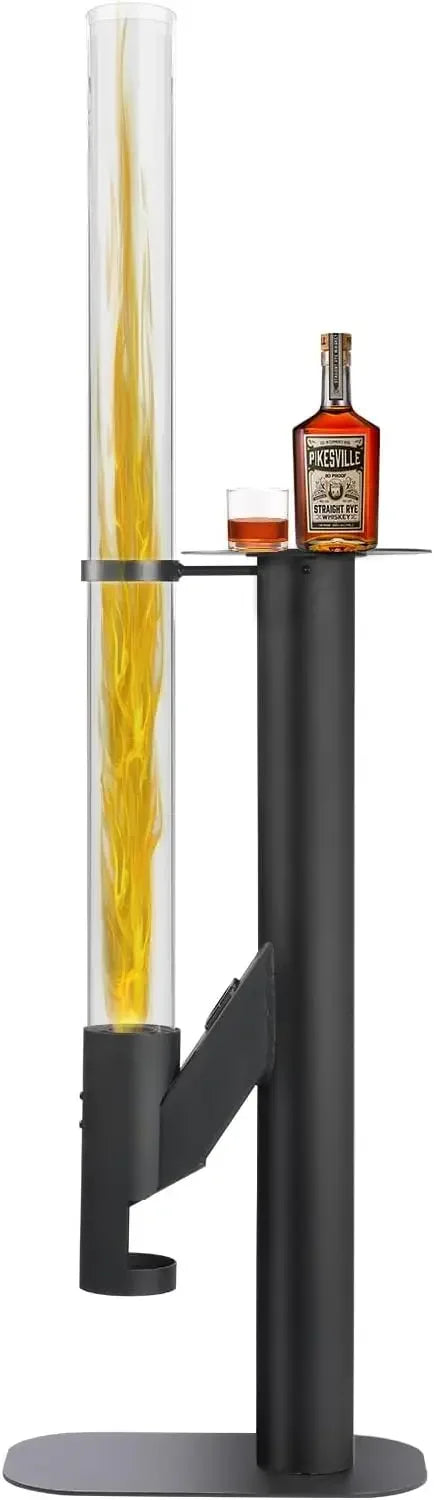 67" Outdoor Wood Pellet Patio Heater – Smokeless Fire Pit Stove.