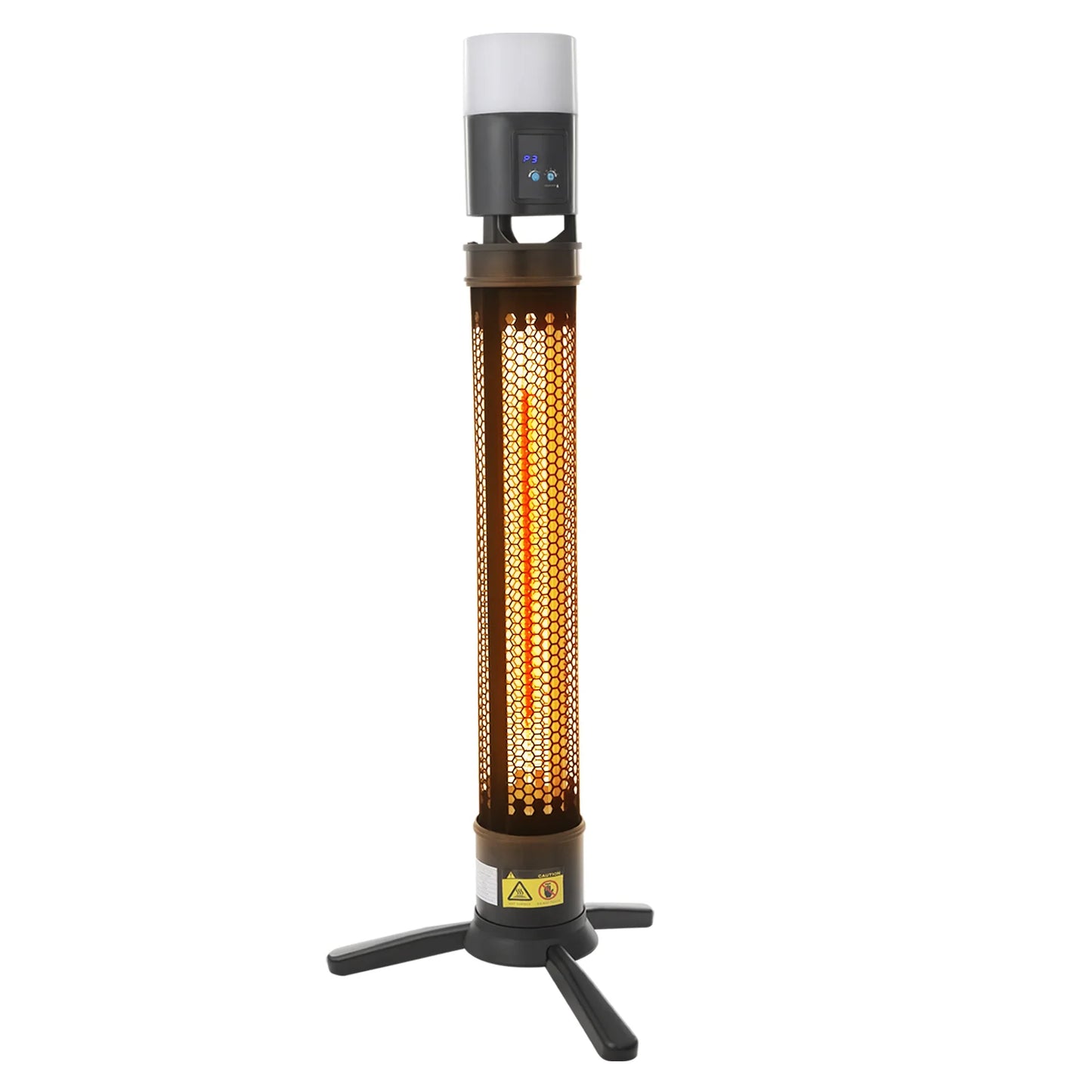 1500W Indoor Outdoor Electric Heater,Infrared Portable Space Heater,3 Heat Settings and Timer for Patio Garage