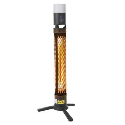 1500W Indoor Outdoor Electric Heater,Infrared Portable Space Heater,3 Heat Settings and Timer for Patio Garage